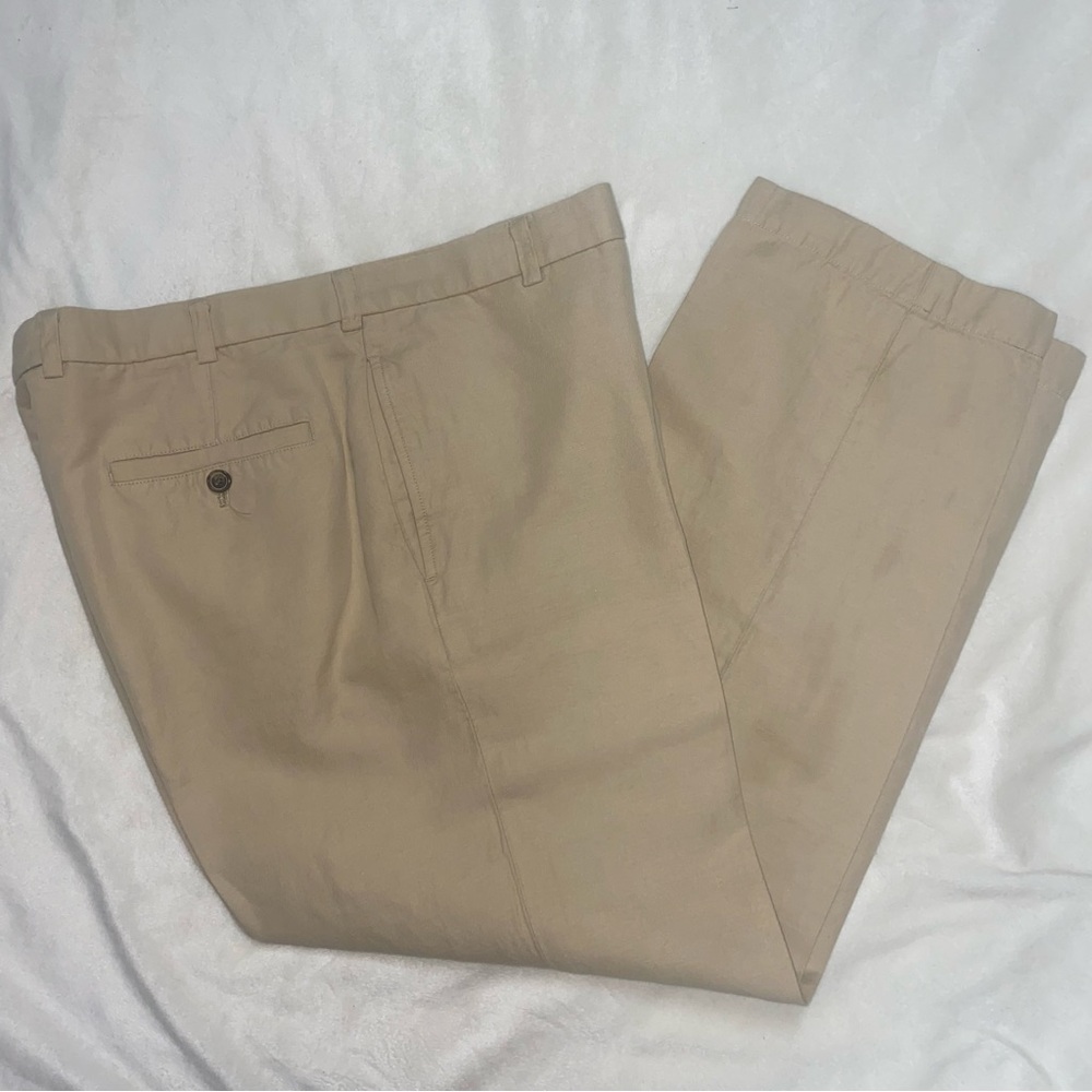 Brooks Brothers Hudson Trousers, Linen/Cotton, 35x30